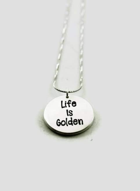 Golden Retriever Necklace - Life is Golden