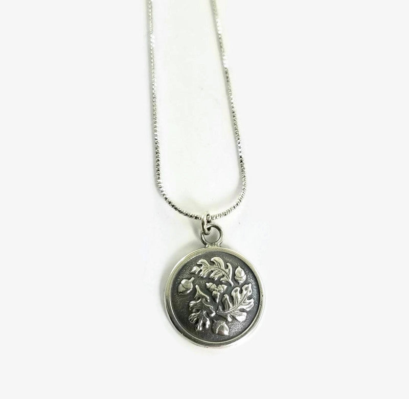 Oak Leaf and Acorn Necklace