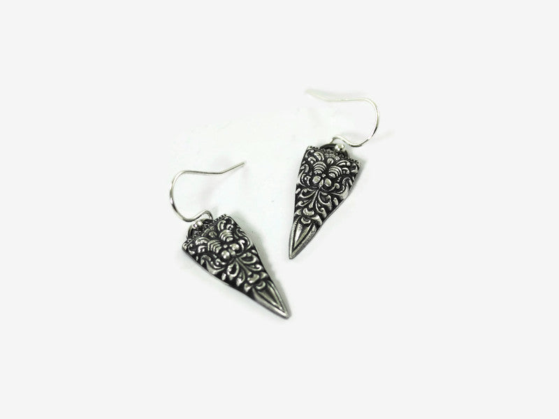 Ornamental spike earrings
